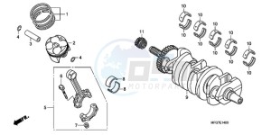 CB600FA39 France - (F / ABS CMF ST 25K) drawing CRANKSHAFT/PISTON