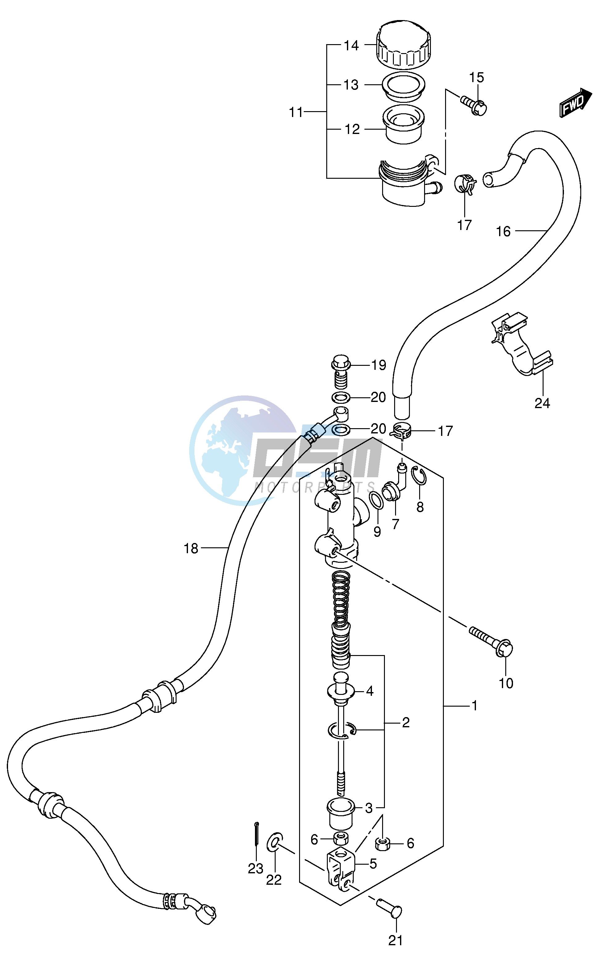 REAR MASTER CYLINDER