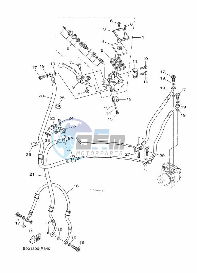 FRONT MASTER CYLINDER