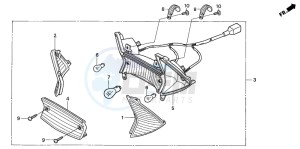 SCV100F LEAD drawing REAR COMBINATION LIGHT