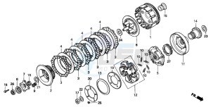 TRX300FW FOURTRAX 300 4X4 drawing CLUTCH