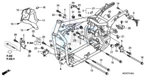 VT750CA9 Europe Direct - (ED / MK) drawing FRAME BODY