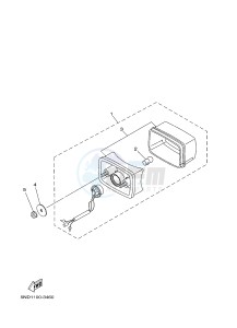 YFM450FWAD YFM45FGPB GRIZZLY 450 EPS (1CTK 1CTL) drawing TAILLIGHT 2