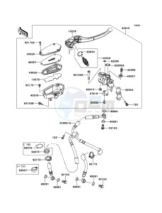 Z1000 ZR1000DBF FR GB XX (EU ME A(FRICA) drawing Front Master Cylinder