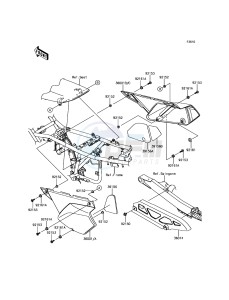 KLX250 KLX250SHF XX (EU ME A(FRICA) drawing Side Covers/Chain Cover