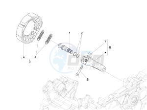 Sprint Sport 150 4T 3V iGet ABS (EMEA) drawing Rear brake - Brake jaw