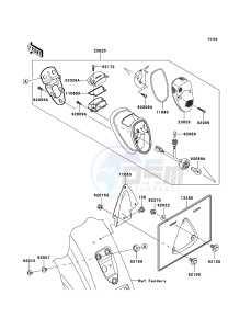 VN1600 CLASSIC VN1600A6F GB XX (EU ME A(FRICA) drawing Taillight(s)