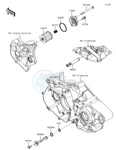 KX450F KX450HHF EU drawing Oil Filter