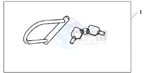 CBR600RRC drawing U LOCK