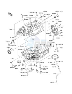 EX 650 A [NINJA 650R] (A6F-A8F) A6F drawing CRANKCASE --  - ER650AE057323- -