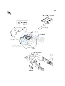 ZZR1400 ZX1400A6F FR GB XX (EU ME A(FRICA) drawing Labels