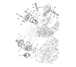 YBR 250 drawing OIL PUMP