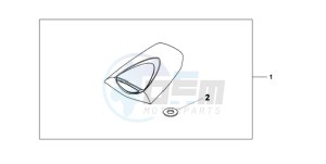 CBR600RR9 Europe Direct - (ED / MME SPC) drawing SEAT COWL *NHB01*