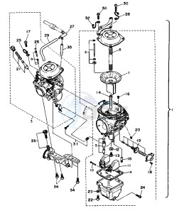 XV VIRAGO 1100 11000 drawing CARBURETOR