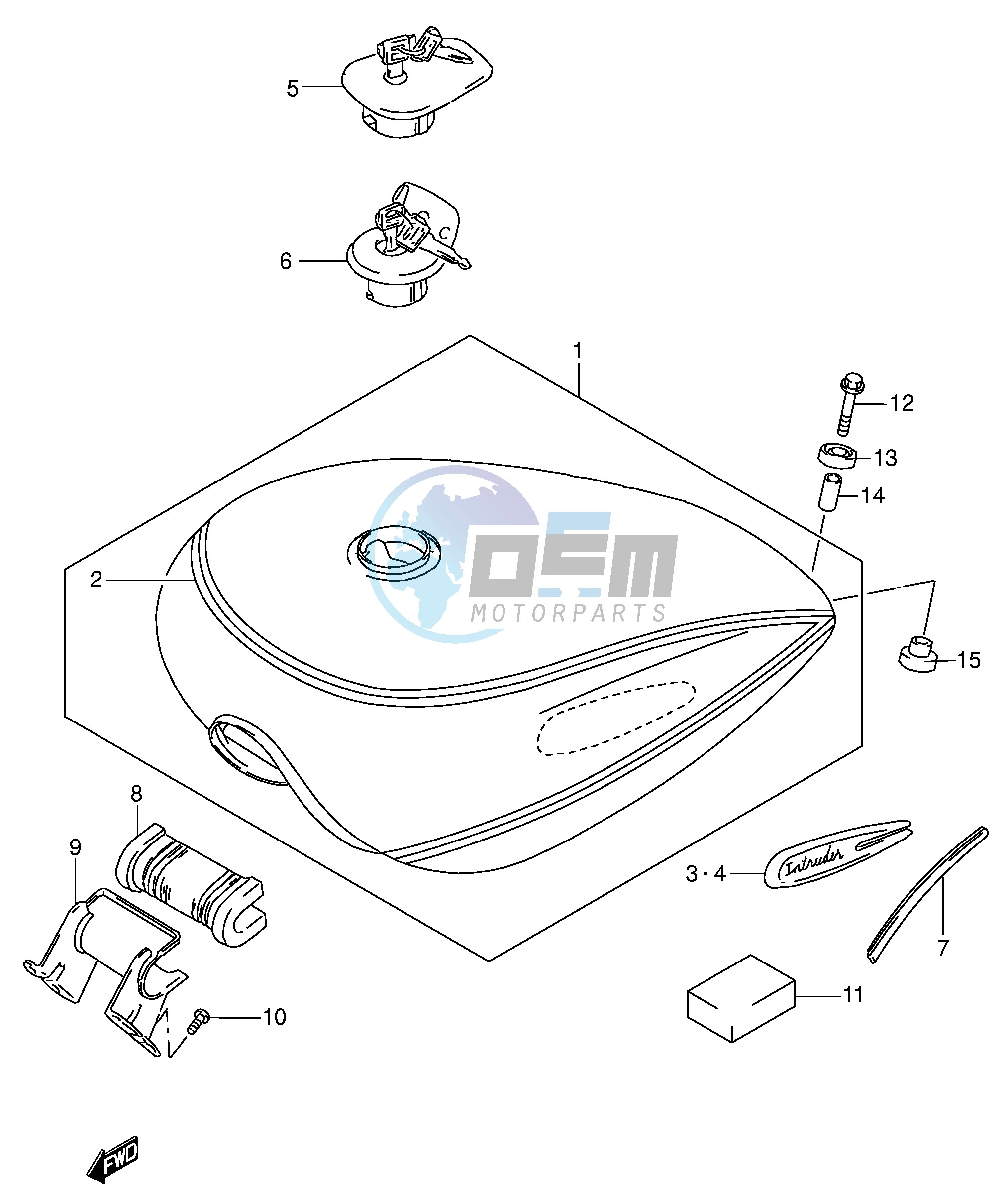 FUEL TANK (MODEL K4)