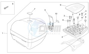 Scarabeo 100 (eng. Yamaha) drawing Top box