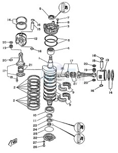 225B drawing CRANKSHAFT--PISTON