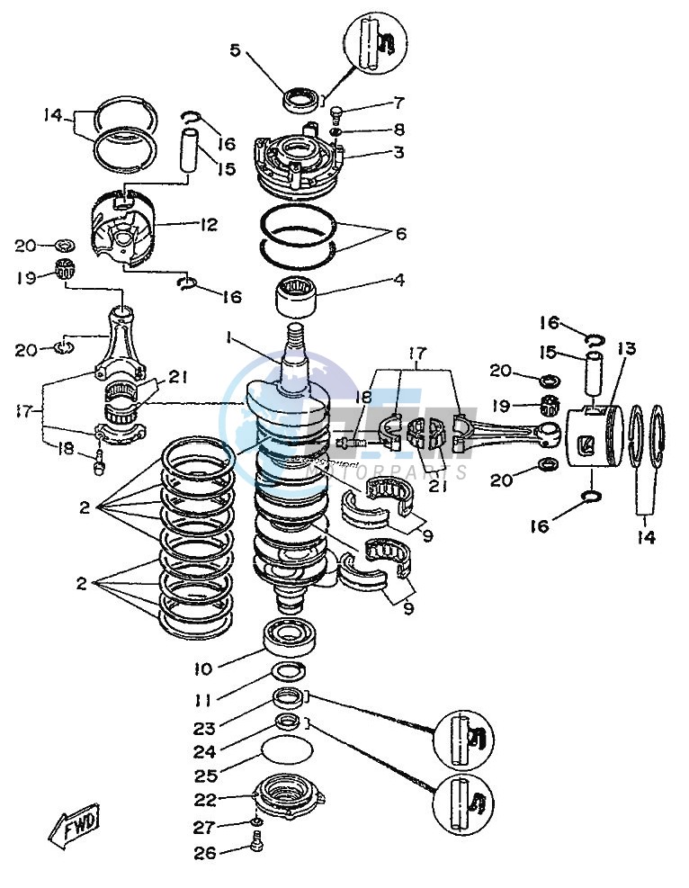 CRANKSHAFT--PISTON