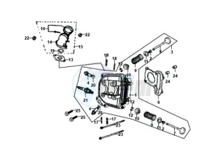 FIDDLE II 50 25KMH OLD ENGINE drawing CYLINDER HEAD / INLET