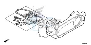 SH125DE SH125D UK - (E) drawing GASKET KIT B