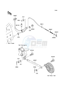 KLX110 KLX110-A4 EU drawing Brake Pedal