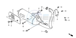 SK50M drawing EXHAUST MUFFLER