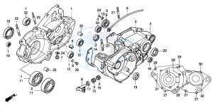 CR500R drawing CRANKCASE