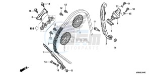 CB1000RAE CB1000R ABS E drawing CAM CHAIN/ TENSIONER