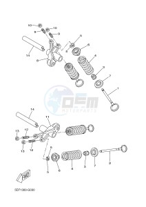 YZF-R125 R125 (5D78 5D78 5D78) drawing VALVE