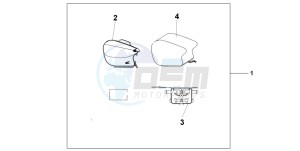 CB500S drawing PILLION BAG