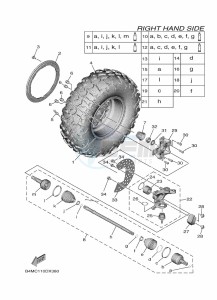 YXE1000EWS YX10ERPSP (B4ML) drawing FRONT WHEEL 2