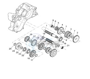 TZR 50 drawing TRANSMISSION