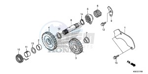 CRF150RE CRF150R Europe Direct - (ED) drawing KICK STARTER SPINDLE