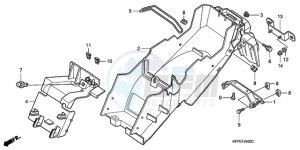 CBR125RWA Korea - (KO) drawing REAR FENDER