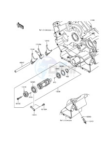 VULCAN 900 CLASSIC VN900BGF GB XX (EU ME A(FRICA) drawing Gear Change Drum/Shift Fork(s)