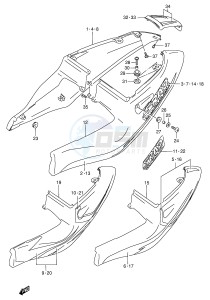 GSX-R750 (E2) drawing FRAME COVER (MODEL T)