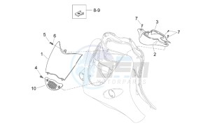 Mojito 50 Custom eng. Piaggio drawing Front body I