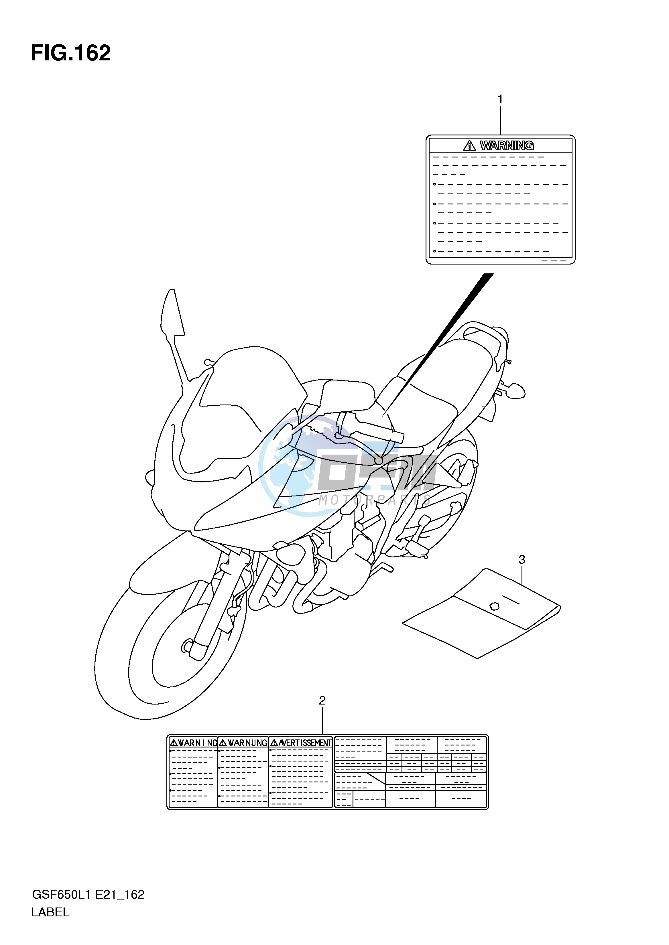 LABEL (GSF650UAL1 E21)