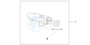 CBR900RE drawing SEAT COWL CANDY TAHITIAN BLUE METALLIC