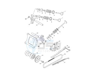 YN F NEO'S 4 50 drawing CAMSHAFT AND VALVE