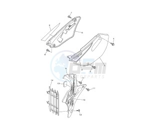 YZ 85 drawing SIDE COVER 5PAS-U-HS-U