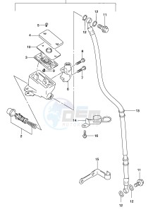 GZ125 (P19) drawing FRONT MASTER CYLINDER