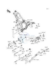 KDX 200 H [KDX200] (H2-H5) [KDX200] drawing FRAME FITTINGS