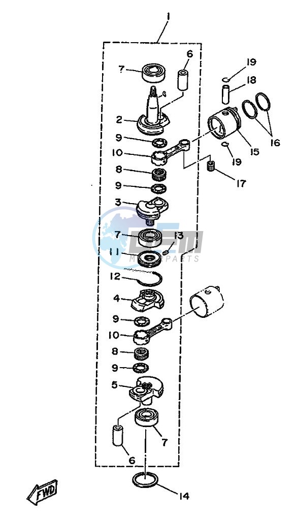 CRANKSHAFT--PISTON