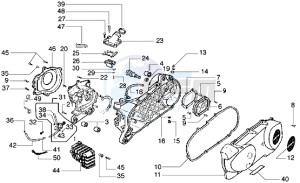 Diesis 100 drawing Crankcase- Oil pump