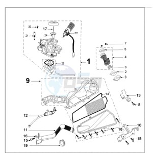 FIGHT 3 E A 4T drawing CARBURETTOR