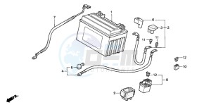 CBR600FS drawing BATTERY (1)