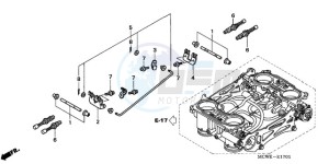 VFR8009 UK - (E / MME TWO) drawing THROTTLE BODY (COMPONENT PARTS)