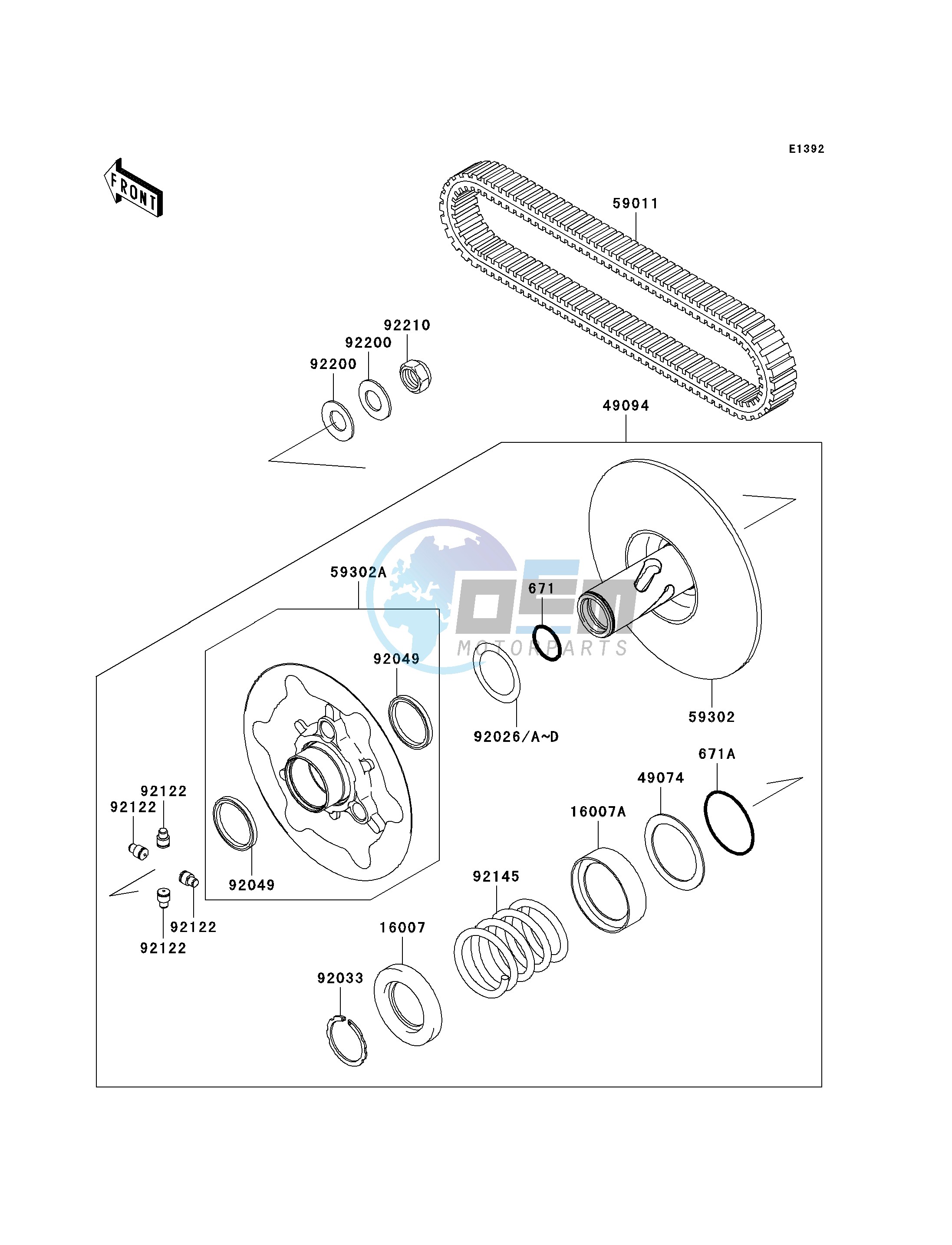 DRIVEN CONVERTER_DRIVE BELT