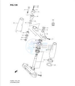 VL800 drawing STEERING STEM (VL800L1 E2)